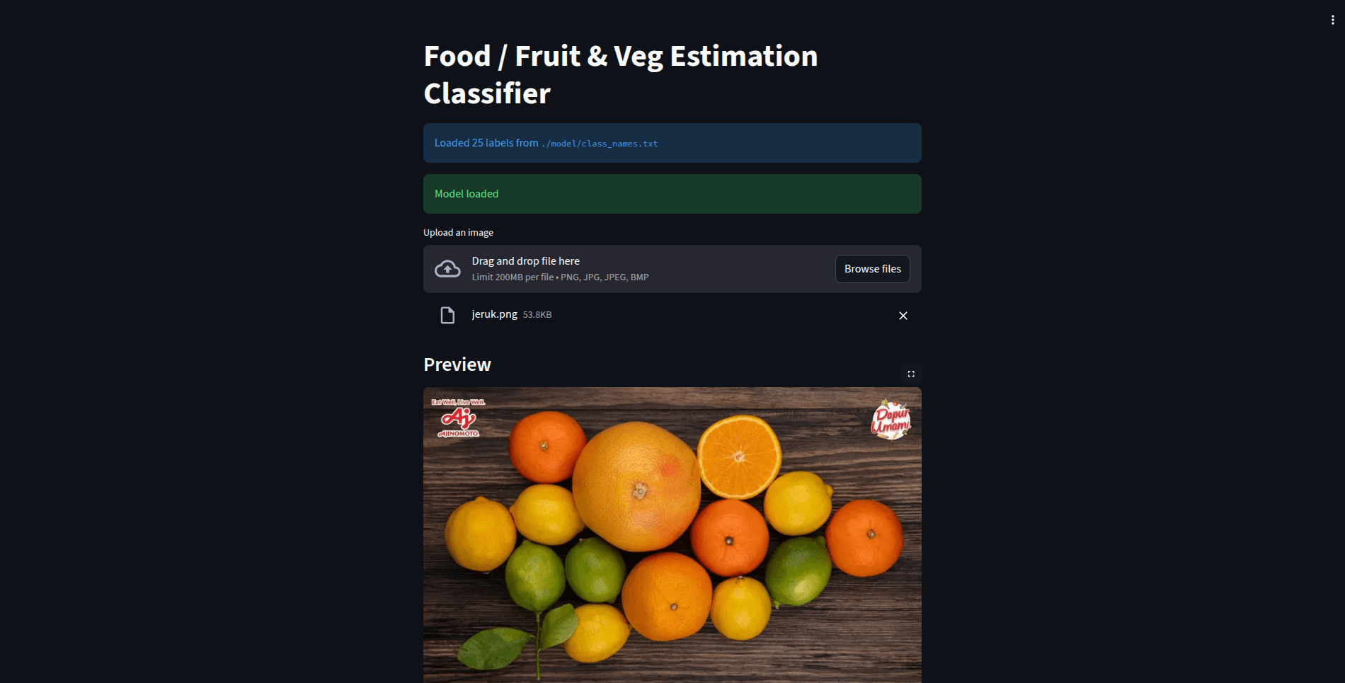Food Estimation